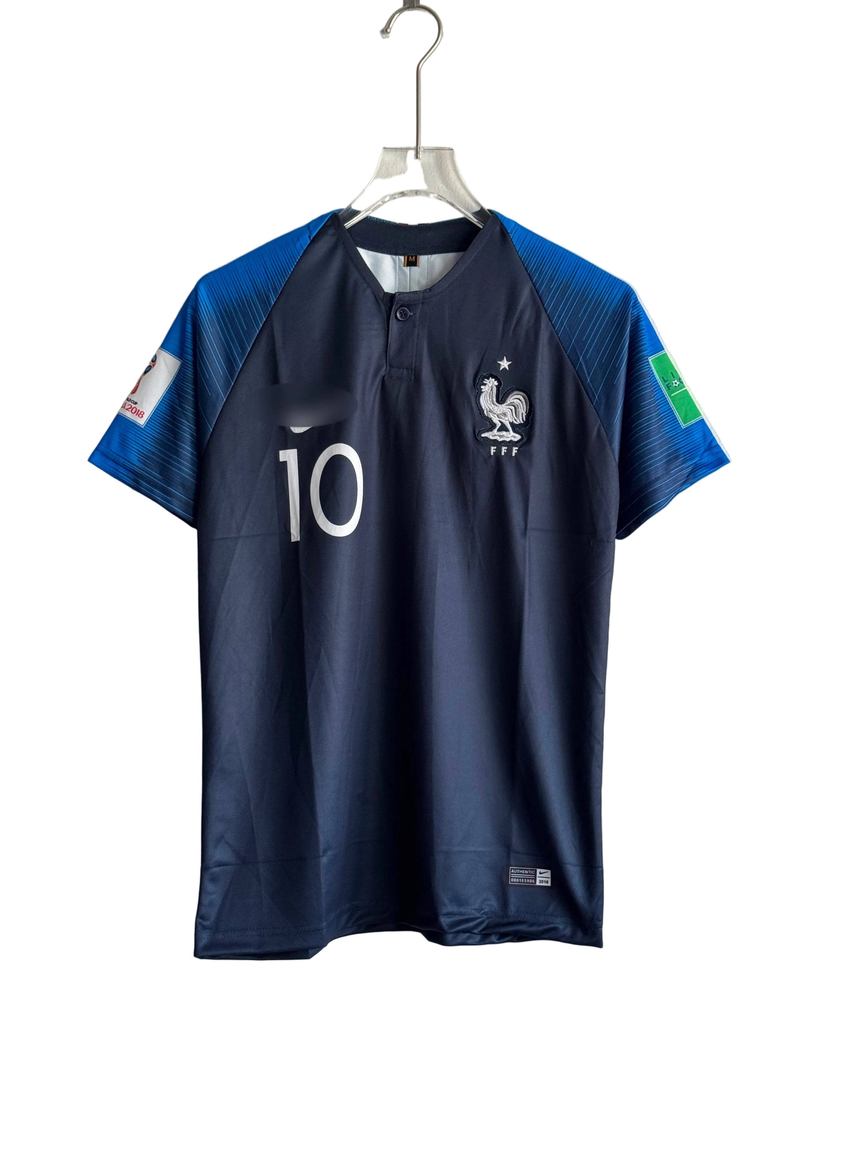 FRANCE 2018 HOME KIT MBAPPE POLO EMBROIDERY PREMIUM