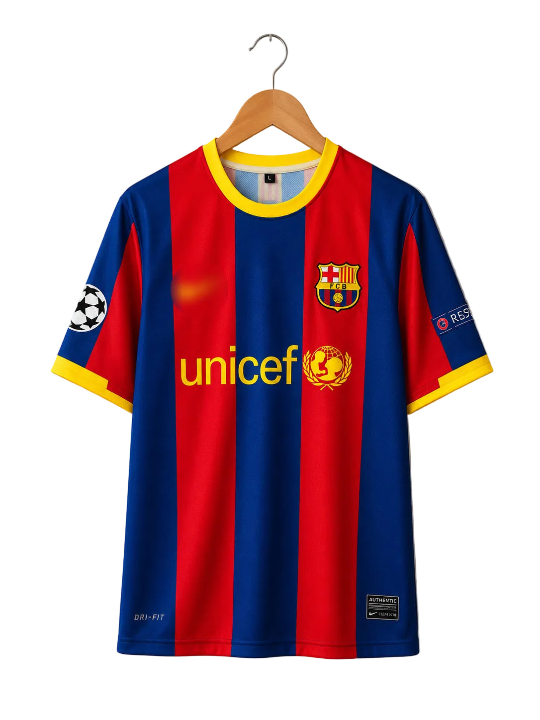 BARCA 2010/11 MESSI HOME PREMIUM KIT EMBROIDERY