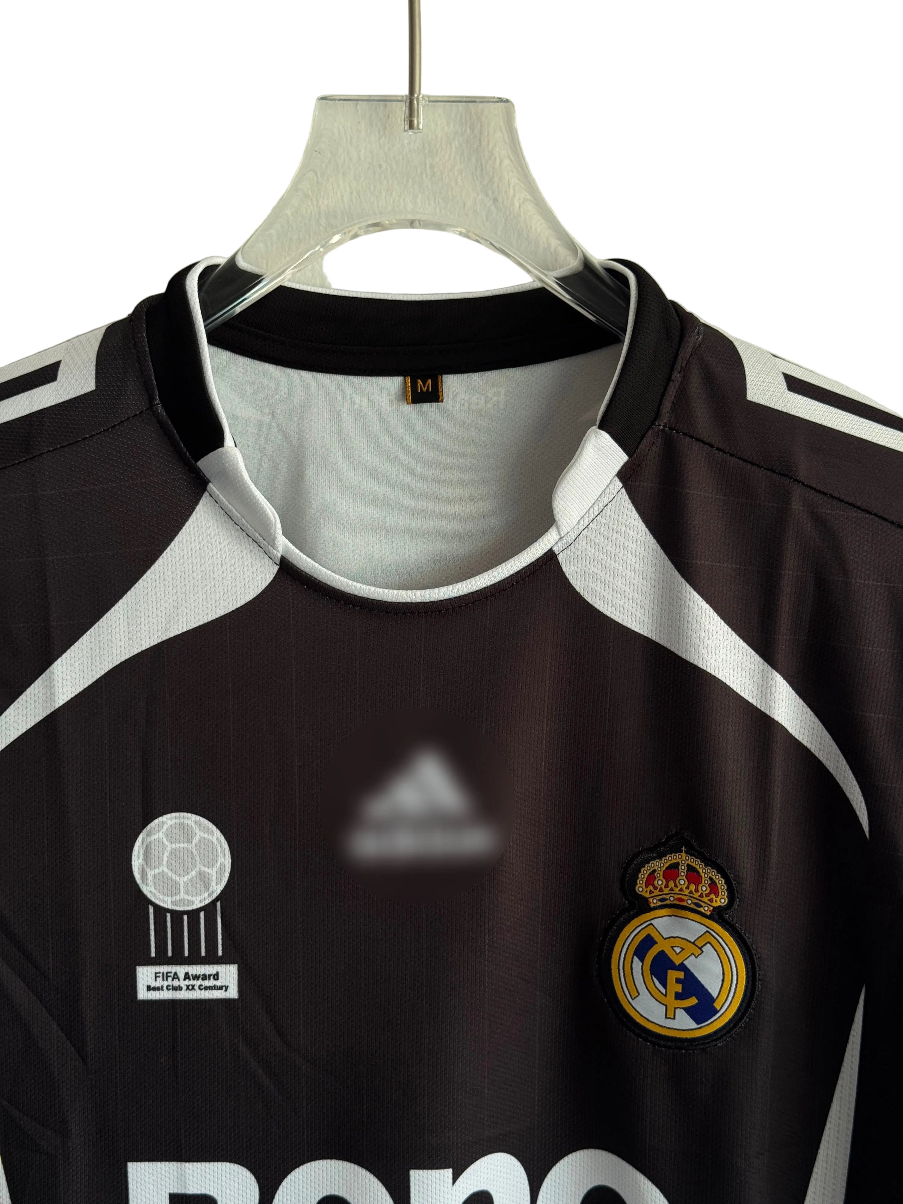 REAL MADRID 2006-07 AWAY KIT BECKHAM FULLSLEEVE POLO EMBROIDERY PREMIUM