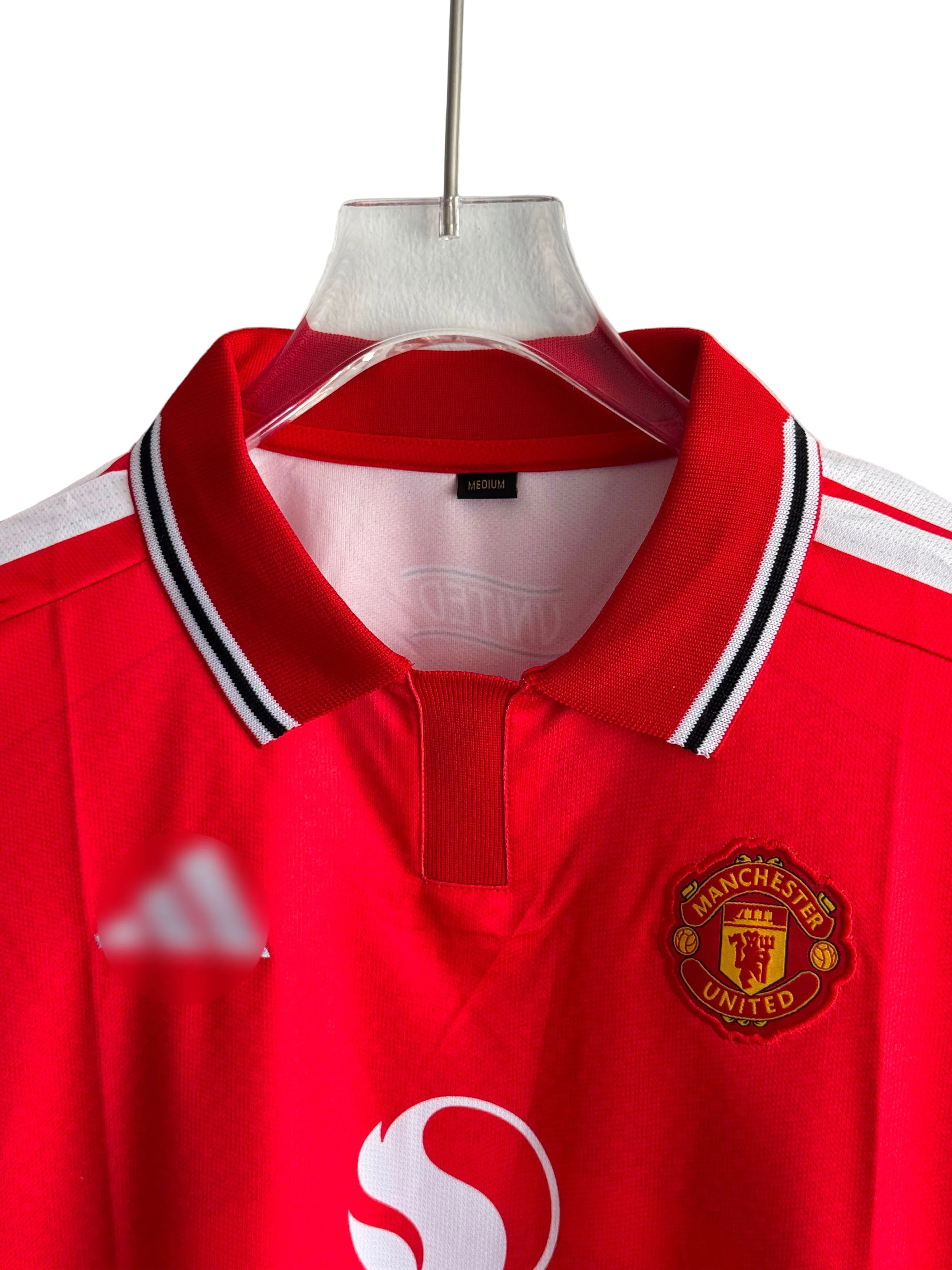 MANCHESTER UNITED 26-27 HOME KIT POLO EMBROIDERY PREMIUM