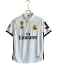 REAL MADRID 2016-17 HOME KIT RONALDO POLO EMBROIDERY PREMIUM