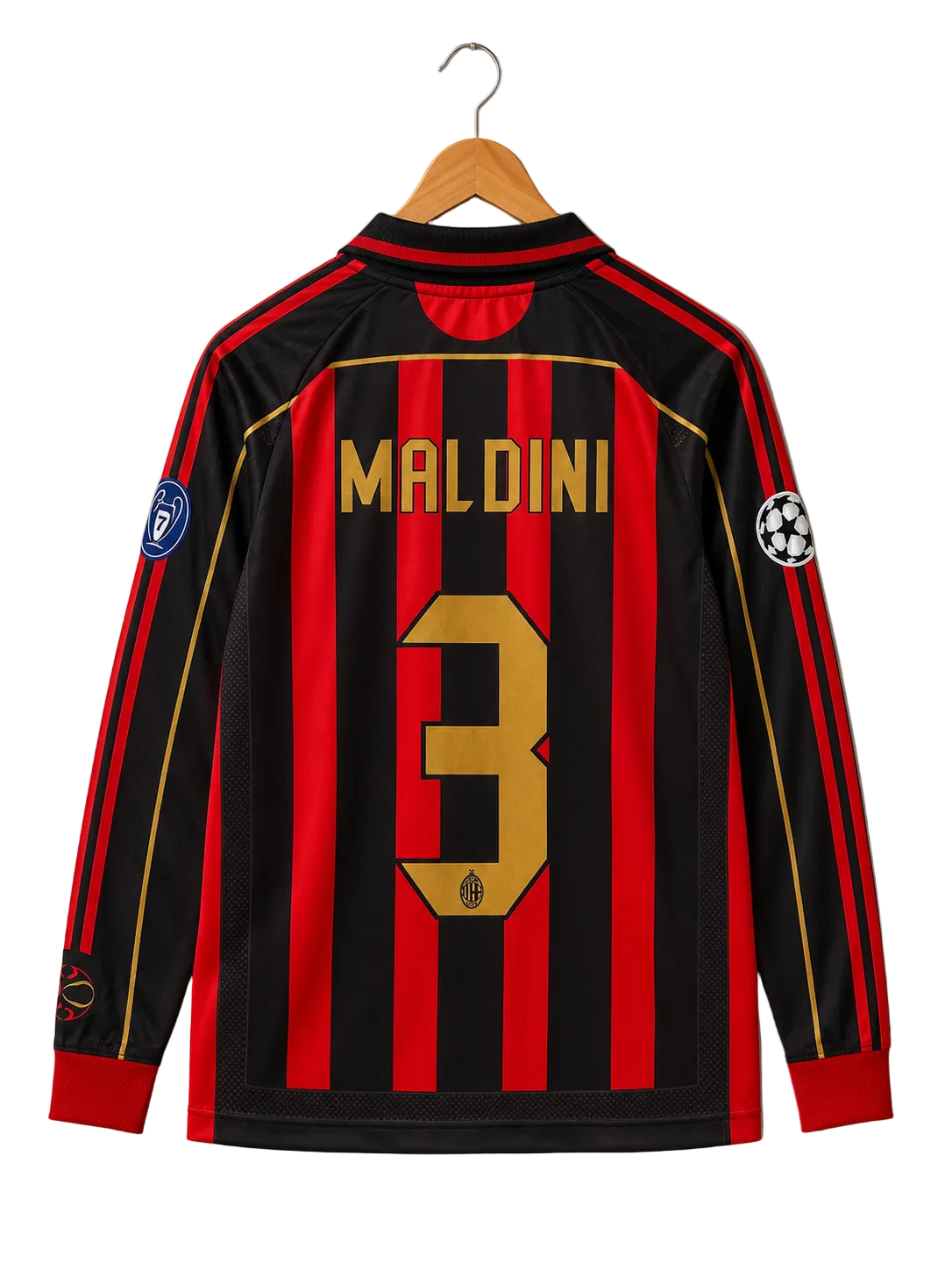 AC MILAN  2006/07 MALDINI HOME PREMIUM KIT EMBROIDERY