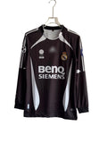 REAL MADRID 2006-07 AWAY KIT BECKHAM FULLSLEEVE POLO EMBROIDERY PREMIUM