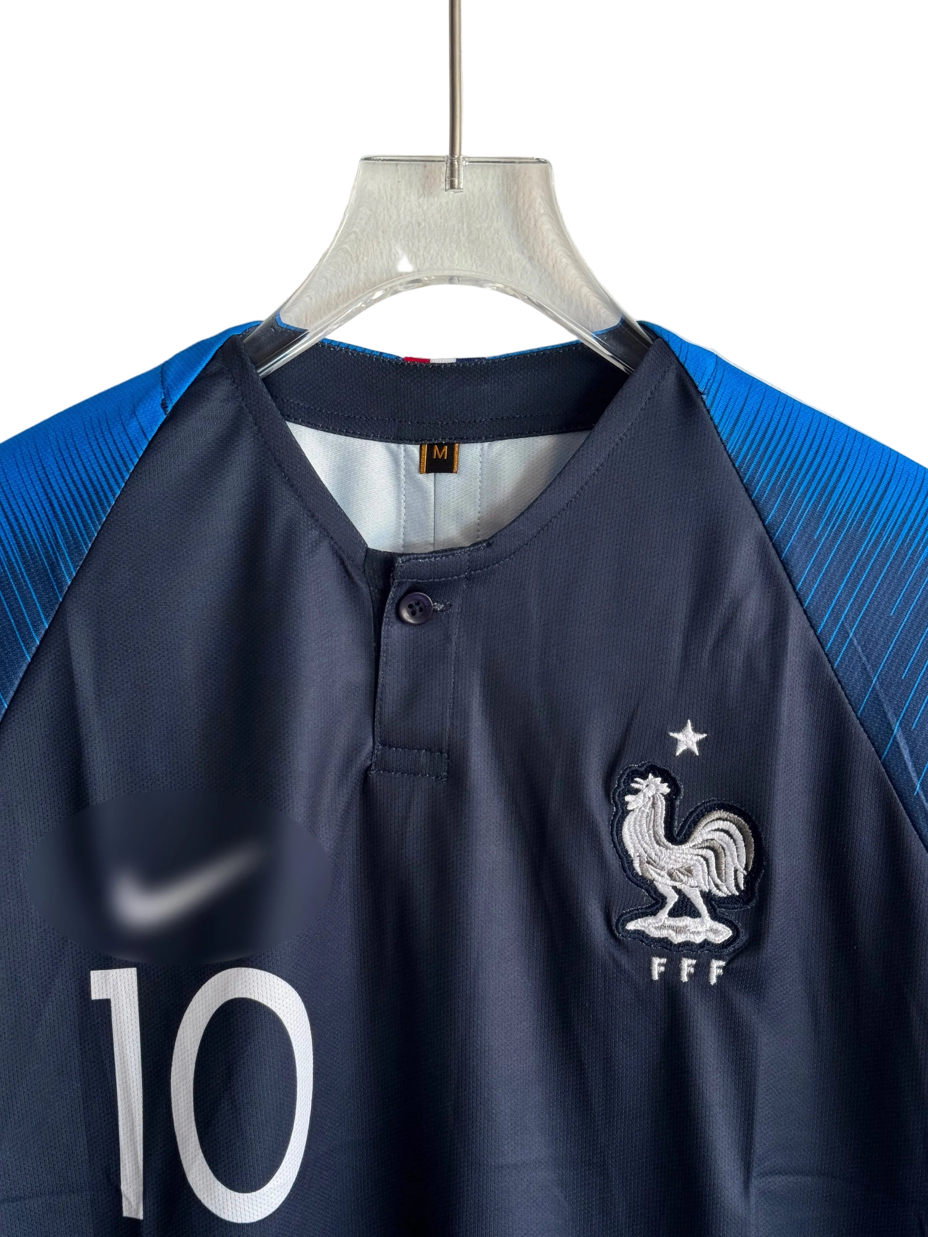 FRANCE 2018 HOME KIT MBAPPE POLO EMBROIDERY PREMIUM