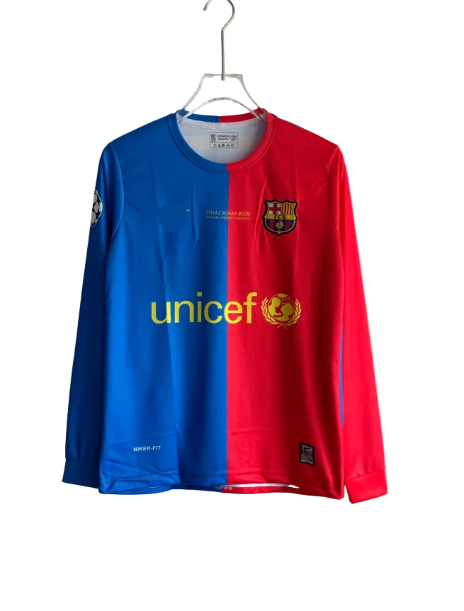 BARCELONA 2008-09 HOME KIT MESSI FULLSLEEVE EMBROIDERY