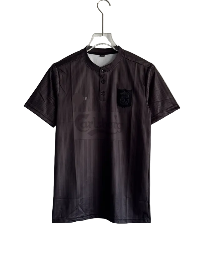 LIVERPOOL 1995 BLACK KIT POLO EMBROIDERY PREMIUM