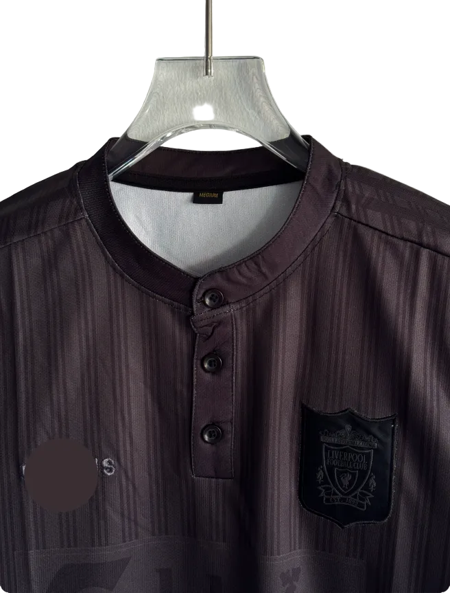 LIVERPOOL 1995 BLACK KIT POLO EMBROIDERY PREMIUM