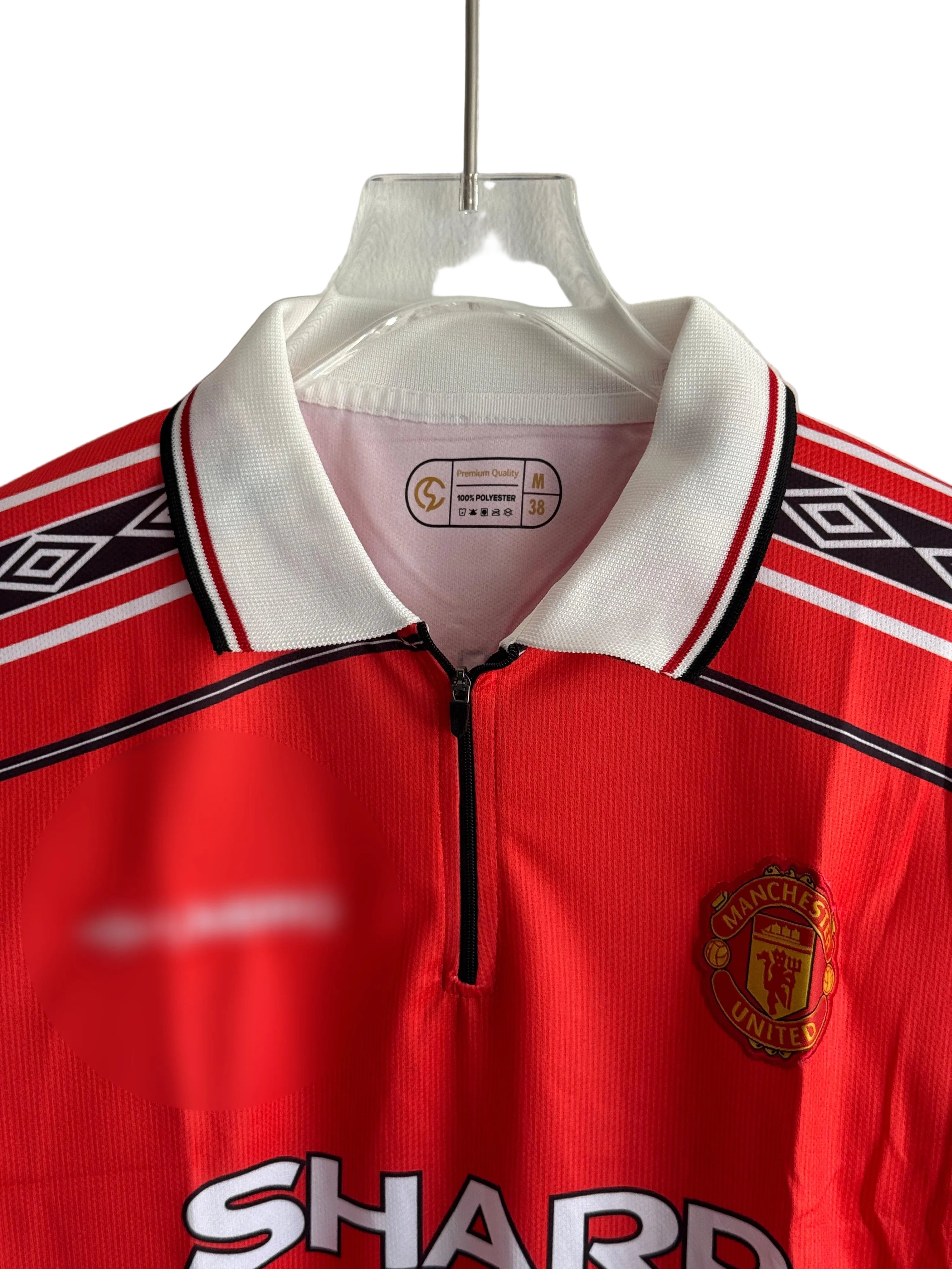UNITED 1998/1999 BECKHAM HOME PREMIUM KIT EMBROIDERY