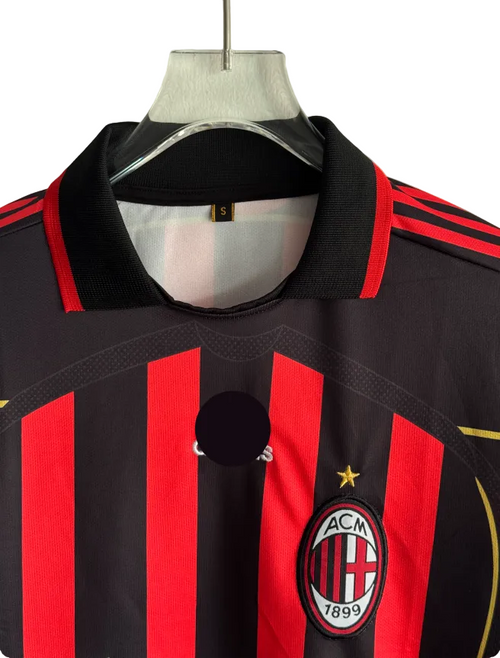 ACMILAN 2006-07 HOME KIT KAKA FULLSLEEVE POLO EMBROIDERY PREMIUM