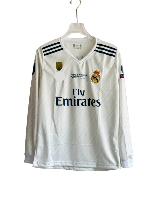 REAL MADRID 2017-18 HOME KIT RONALDO FULLSLEEVE EMBROIDERY