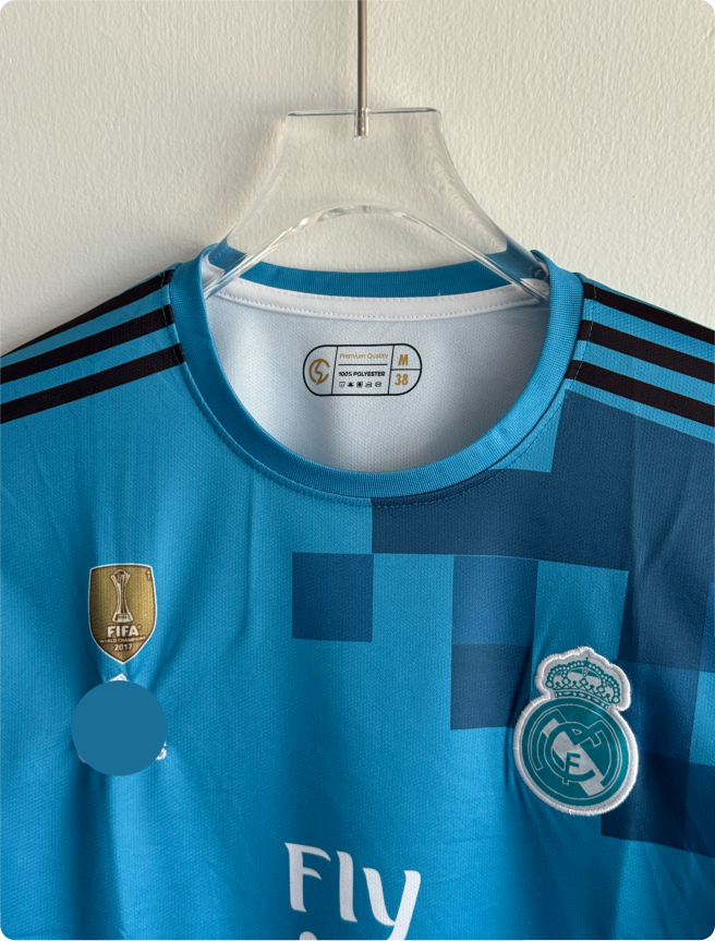 REAL MADRID 2017-18 THIRD KIT RONALDO FULLSLEEVE EMBROIDERY