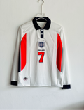 ENGLAND 1998 HOME KIT BECKHAM FULLSLEEVE POLO EMBROIDERY